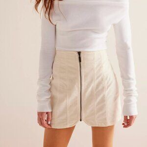 Free People Women's White and Cream Skirt